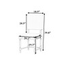 Sapphtopaz 2 Piece Retro Wood Dining Chairs Upholstered Accent Chairs with Padded Backs and Nailhead Side Chairs for Dining Room, Living Room - 2 of 4
