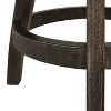 PAGED 46" High Swivel Counter and Bar Stools, Modern Upholstered with High Back and Arms Counter Height Bar Stools for Pub, Dining Room - 4 of 4