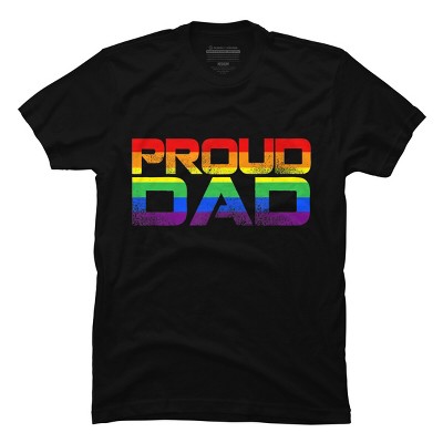 Adult Design By Humans LGBTQ+ Proud Dad Father's Day By KangThien T-Shirt