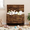 Whizmax Storage Bench, 30” Wooden Storage Chest with U-Shaped Cut-Out Pull, Safety Hinge,Supports 220 lb and Easy Assembly for Toy Box Organizer - 4 of 4