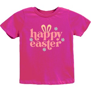 The Juniper Shop Happy Easter With Ears Youth Short Sleeve Tee - 1 of 4