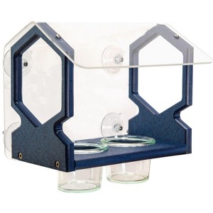 JCs Wildlife Geometric Double Window Bluebird Feeder - Holds 1 Cup Dried Mealworms - 1 of 4