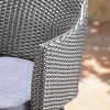 Nyla 5pc Wicker and Concrete Dining Set: Weather-Resistant, Circular Table - Christopher Knight Home - 4 of 4