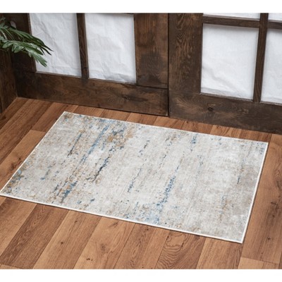 Ivory 7'10" x 10'3" Area Rug ¨C Soft, Non-Shedding, Stain Resistant Carpet for Living Room, Bedroom & Dining Room - Nertpow