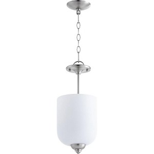 Quorum Lighting Richmond 3-Light Pendant, Satin Nickel, 8W x 17H, Glass, Dry Rated - 1 of 1