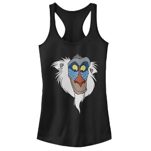 Juniors Womens Lion King Rafiki Face Racerback Tank Top - 1 of 4