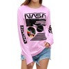 Nlife Women Long Sleeve White NASA Letter Print T Shirt Autumn Winter - 2 of 4