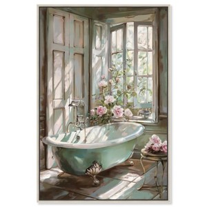 Art Remedy Spring Bliss Bathroom Farmhouse Floral Art Framed - 1 of 4