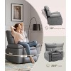 Recliner Chair with Heat & Massage – 360° Swivel & Manual Rocking, Ergonomic Design with Remote & Cup Holders for Living Room - 4 of 4