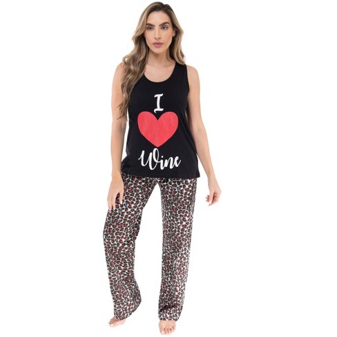 Just Love Womens Tank & Pant Cute Pajama Set - Ribbed PJ Sets Sleepwear Loungewear - image 1 of 3