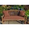 Casual Cushion Stripe Sunbrella Fabric 1-Piece Indoor/Outdoor Square Throw Pillow - 2 of 4
