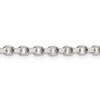 Black Bow Jewelry 3.5mm, Sterling Silver Solid Diamond Cut Rolo Chain Bracelet - image 3 of 4