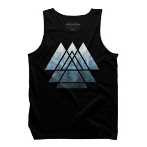 Men's Design By Humans Misty Forest Sacred Geometry By Maryedenoa Tank Top - 1 of 4