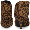 Perphy Women's Pointed Toe Side Zipper Cutout Kitten Heel Ankle Booties - 2 of 4