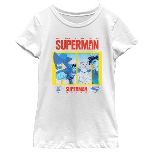 Girls Superman Look Up in the Sky Friends T Shirt - 1 of 4