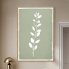 Art Remedy Linen Leaf Screen II Minimalistic Botanical and Floral Art Prints Framed - 2 of 4