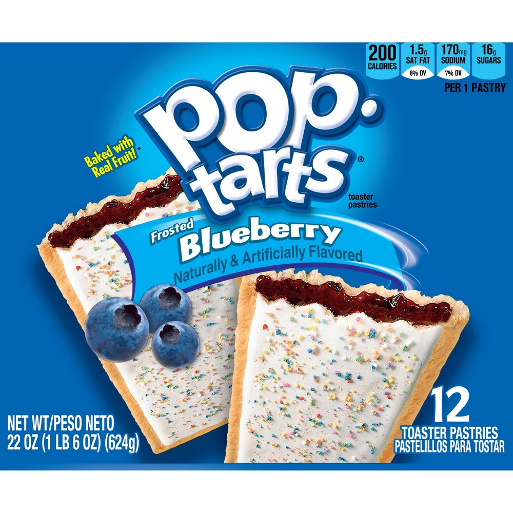 UPC 038000310201 product image for Kellogg's Pop-Tarts Frosted Blueberry Pastries 12 ct | upcitemdb.com