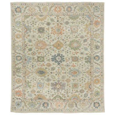 Oriental Weavers Palace 10308 Beige / Green Indoor Area Rug - 2' x 3'