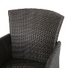 Sapphtopaz Patio Dining Chairs Wicker Patio Chairs with Back for Patio, Outside, Living Room - 4 of 4