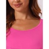 cheibear Women's Cotton Chest Pleat Design Loose Short Sleeve Cozy Nightgowns - 4 of 4