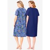 Dreams & Co. Plus Size 2-Pack Short-Sleeve Sleepshirt - 3 of 4