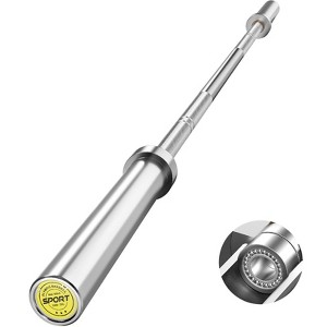 7Ft Olympic Barbell Bar for Power Lifting and Weightlifting, 1000LBS Capacity, 2 Inch Barbell 45 Lbs for Squats, Curls, Deadlifts,Presses, Hip Thrusts - 1 of 4