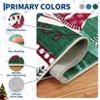 Christmas Washable Area Rug, Non Slip Santa & Reindeer Xmas Carpet Low Pile Non Shedding Floor Covers, Carpet for Bedroom Playroom - 4 of 4