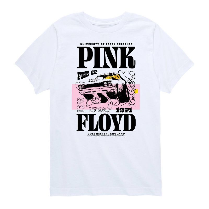 Boys' Pink Floyd University Of Essex Short Sleeve Graphic T-Shirt - White, 1 of 2