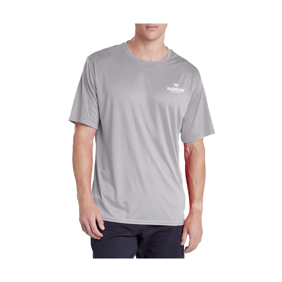 Men's Babson College Men's Sport Active T-Shirt Left Chest Logo