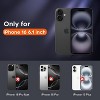 Entronix Case Compatible with iPhone 16 - [Hard Back] Slim Clear - 2 of 4