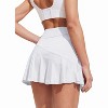 Ekouaer Tennis Skirts for Women Pleated Athletic Golf Skorts Skirt with Shorts Pockets Lightweight Running Workout Skirt - 3 of 4
