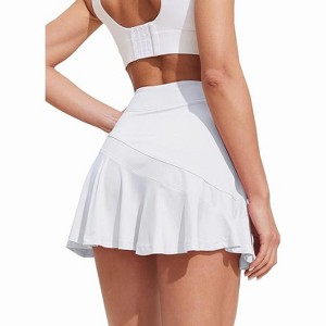 Ekouaer Tennis Skirts for Women Pleated Athletic Golf Skorts Skirt with Shorts Pockets Lightweight Running Workout Skirt - 1 of 4