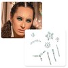 Unique Bargains Eye-catching Face Rhinestone Sticker White Assorted Color 1 Pc - image 4 of 4