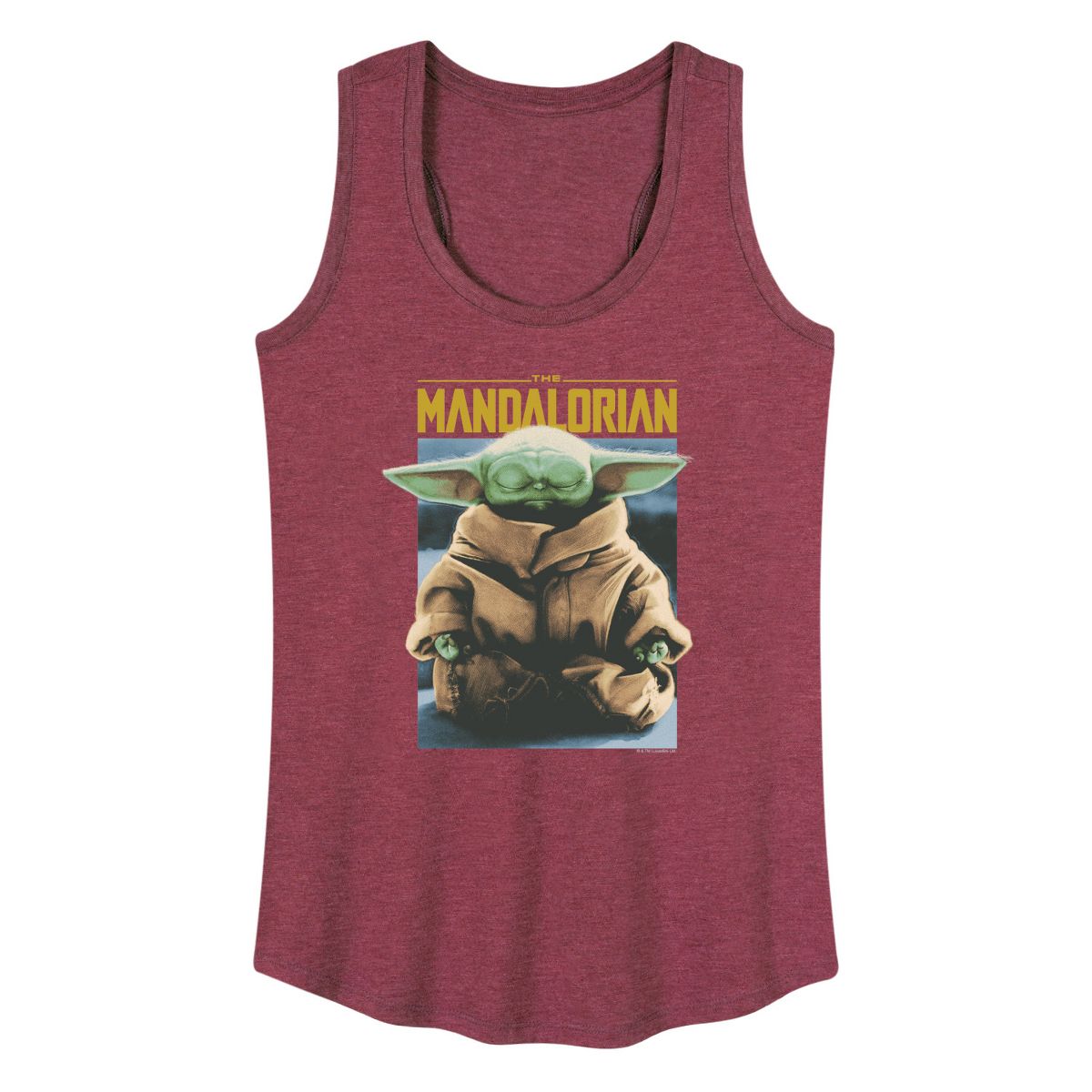 Women's - Star Wars - Meditate Child Graphic Racerback Tank - thumbnail 7