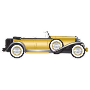 Beistle Jointed Great 20's Roadster, 4' 3", (2/Pkg) Multicolored - 1 of 2
