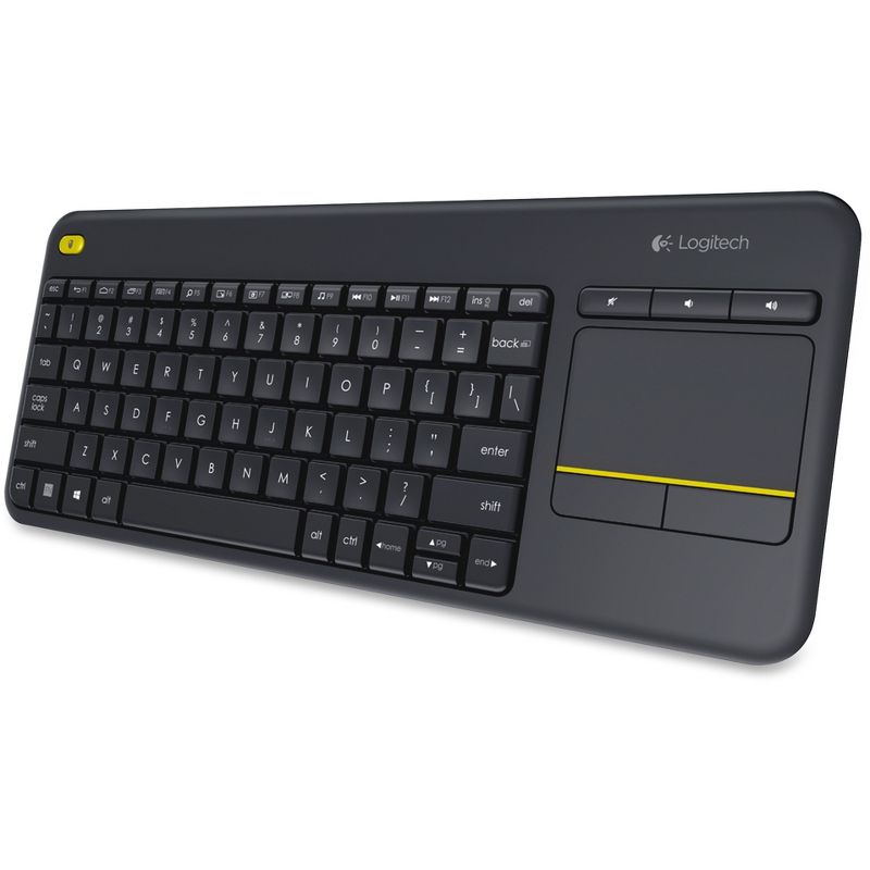 Logitech K400 Plus Touchpad Wireless Keyboard Black - USB Wireless Connectivity - On/Off Power Switch - 2.40 GHz Operating Frequency, 3 of 4