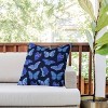 20"x20" Deny Designs Jessica Molina Texas Butterflies Outdoor Throw Pillow Black: Abstract Design, Polyester Fill, Square Shape - 2 of 4