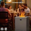ZAFRO 20 Inch Fire Pit Square Gas Fire Table with Lava Rocks & Protective Cover for Parties/Backyard/Garden - 2 of 4