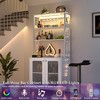 Aheaplus Wine Bar Cabinet with LED Light and Power Strip - 2 of 4