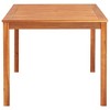 vidaXL Patio Table with Umbrella Hole Outdoor Garden Patio Solid Acacia Wood - 3 of 4