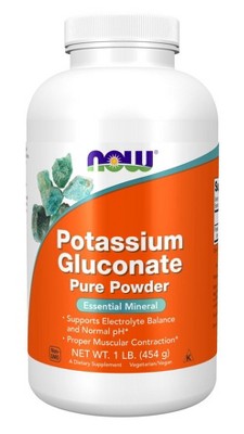 Potassium Gluconate Powder by Now Foods  -  1 lbs Powder