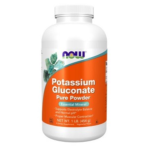 Potassium Gluconate Powder by Now Foods  -  1 lbs Powder - 1 of 3