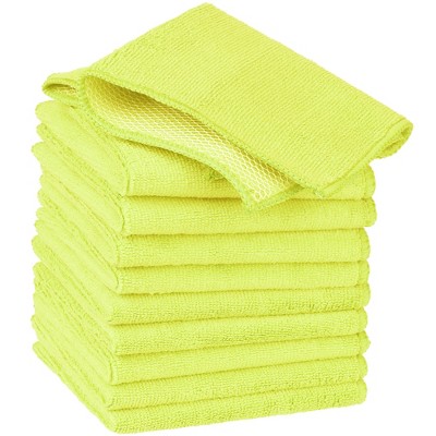 Unique Bargains Dishwashing Cleaning Microfiber Thick Absorbent Kitchen  Towels 12 X 12 6 Pcs : Target