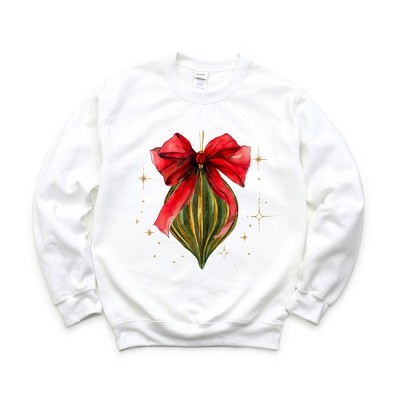 Simply Sage Market Women's Graphic Sweatshirt Coquette Christmas Ornament