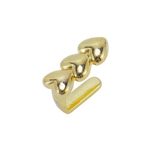 Unique Bargains Hip Hop Hearts Fake Grills 1 Pc - 1 of 4