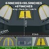 Waterproof Truck Bed Tent for 5.5-6.0ft Beds - Spacious 2-Person Double Layer Camping Tent with Rainfly, Yellow & Gray - 3 of 4