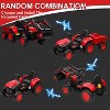 Kids 3-in-1 Driving Excavator, Tractor with Detachable Trailer, Driving Car Toy with Remote Control, Excavator, LED Lights, Music - 4 of 4
