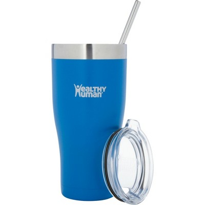 Healthy Human Stainless Steel Tumbler with Straw & Lid | (32oz, Bahama)