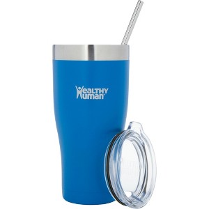 Healthy Human Stainless Steel Tumbler with Straw & Lid | (32oz, Bahama) - 1 of 4