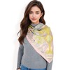 Anna-Kaci Women's Floral Paisley Satin Silk Scarf with Vibrant Prints and Elegant Square Design - 3 of 4